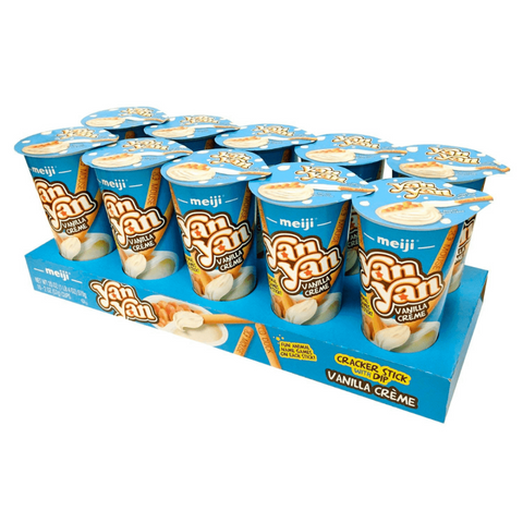 meiji Yan-yan! Vanilla Dip Biscuit Snack 44g (10 pack) - nutsandsweets.com.au