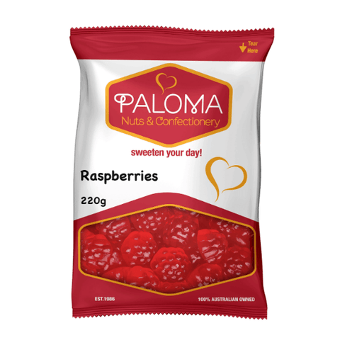 Paloma Raspberries - nutsandsweets.com.au