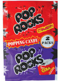 Package of Pop Rocks popping candy featuring strawberry and cola flavors.