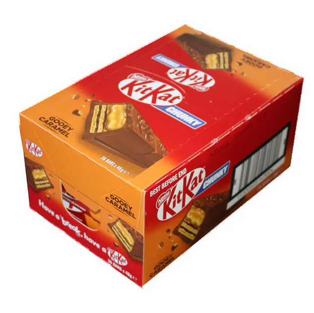 Nestle KitKat CHUNKY  CARAMEL 36 X Bulk Box (50g)