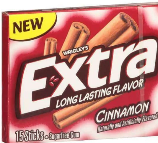 Extra Cinnamon Gum 15s Pack of 10