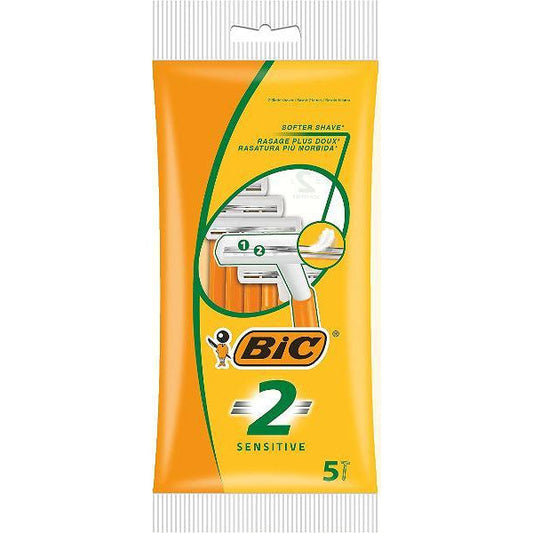 Bic 2-Blades Sensitive 5pk - nutsandsweets.com.au