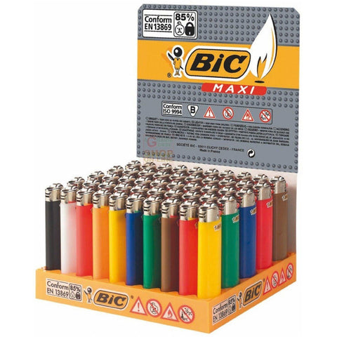 BIC MAXI Lighters 50'S - nutsandsweets.com.au