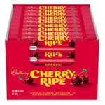 Box of Cadbury Cherry Ripe chocolate bars containing 48 units.