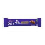 Cadbury Dairy Milk chocolate bar in purple packaging.