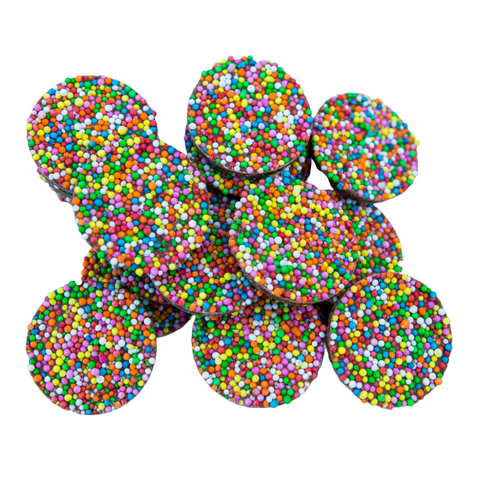 Choc Jewels with Rainbow Sprinkles bulk-lollies, halal,