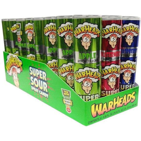 Confectionery Warheads Super Sour Spray Candy 20mL (24 pack) - nutsandsweets.com.au