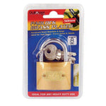 Duramax Brass-Plated Padlock | 50mm XLARGE Lock automotive,