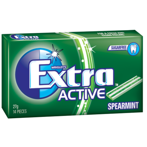 Extra Active Spearmint 24 Pack x 27g - nutsandsweets.com.au