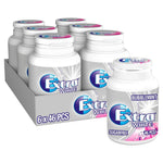 Pack of Extra White sugar-free bubblemint chewing gum bottles.