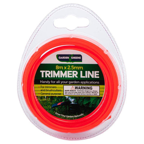 Garden Greens Trimmer Line - Red 8m x 2.55mm - nutsandsweets.com.au