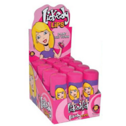 LICKEDY LIPS SOUR CANDY ROLLER 12pack x 60mL - nutsandsweets.com.au