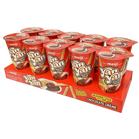 meiji Yan-yan! Choco Dip Biscuit Snack 44g (10 pack) - nutsandsweets.com.au