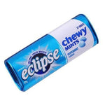 Container of Eclipse chewy mints in peppermint flavor.