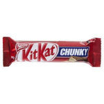 A Kit Kat Chunky chocolate bar in its red wrapper.