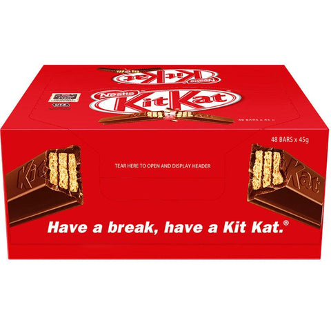 Nestle KitKat Original 45G X 48 BULK BOX - nutsandsweets.com.au