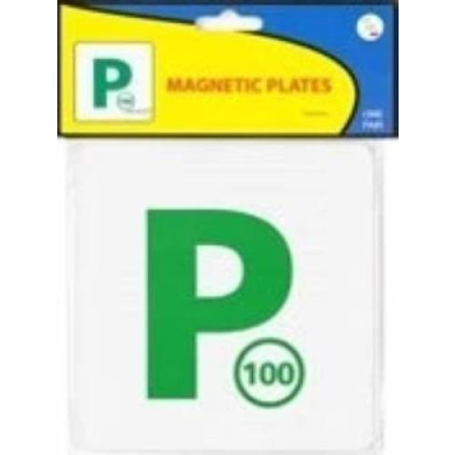 Automotive - P MAGNETIC GREEN PLATES 2-pack - nutsandsweets.com.au