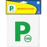 Automotive - P MAGNETIC GREEN PLATES 2-pack - nutsandsweets.com.au