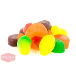 Colorful assortment of gummy candies in various shapes and hues.