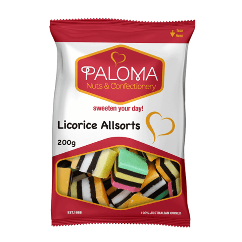 Paloma Licorice Allsorts - nutsandsweets.com.au