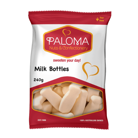 Paloma Milk Bottles - nutsandsweets.com.au