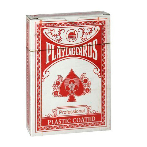 Plastic Playing Cards - Red - nutsandsweets.com.au