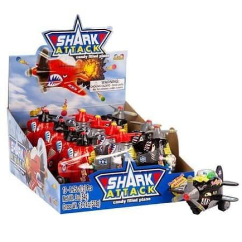 Shark Attack - Candy-filled Plane Toy 7g (12 pack) - nutsandsweets.com.au