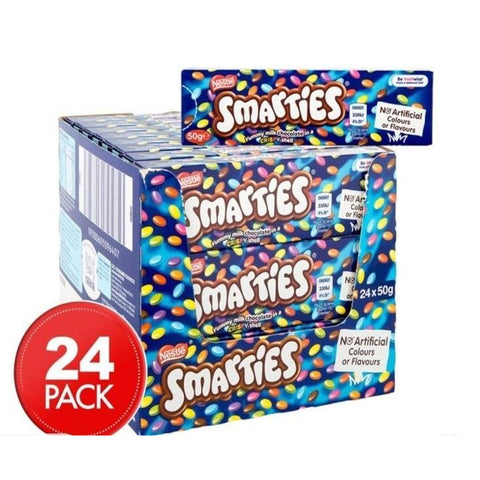 Chocolate Smarties 50G X 24 - nutsandsweets.com.au