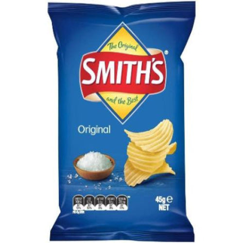 Bag of Smith’s Original potato chips.