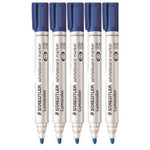 Staedtler Lumocolor Whiteboard Marker Bullet Point Blue 10pk - nutsandsweets.com.au