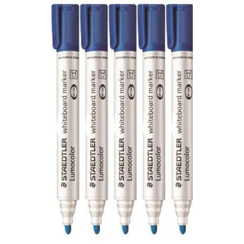 Staedtler Lumocolor Whiteboard Marker Bullet Point Blue 10pk - nutsandsweets.com.au