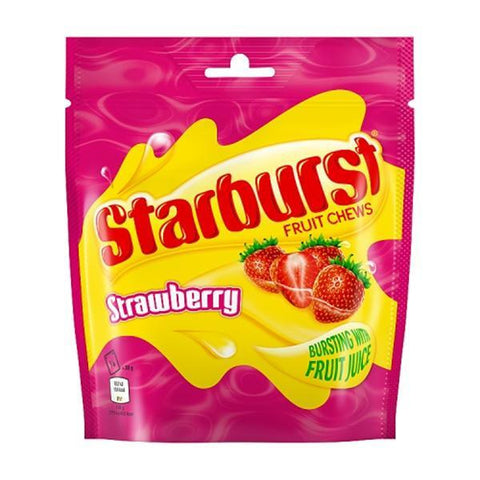 STARBURST Strawberry Pouch 152g - nutsandsweets.com.au