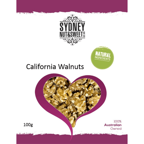 Package of California walnuts from Sydney Nut & Sweet company.