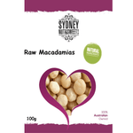 Package of raw macadamia nuts from Sydney Nut & Sweet Co.