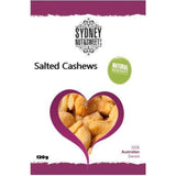 Package of salted cashews from Sydney Nut&Sweet brand.