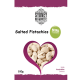 Package of salted pistachios from Sydney Nut & Sweet Co.