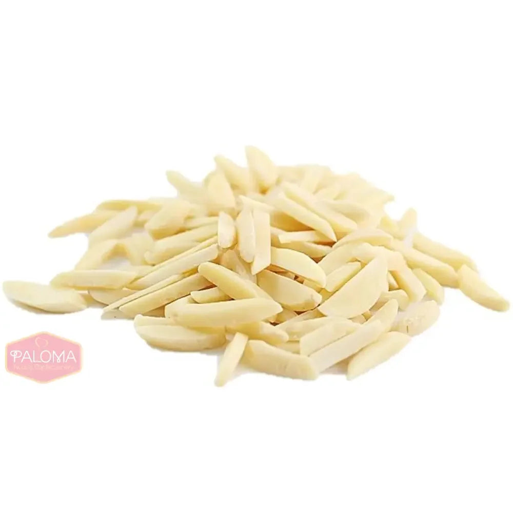 Pile of sliced almonds or almond slivers.