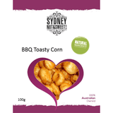 A package of BBQ Toasty Corn snacks from Sydney Nut & Sweet.