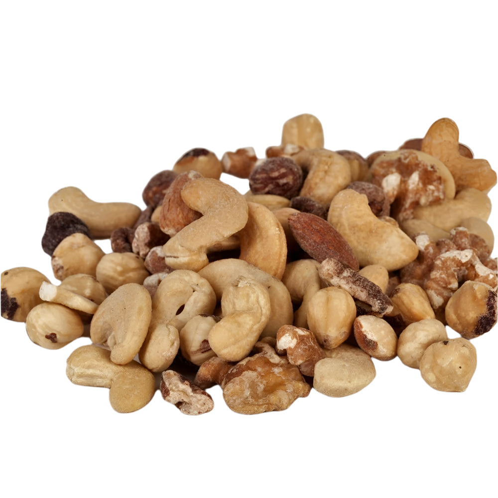 A mixture of various nuts and seeds.