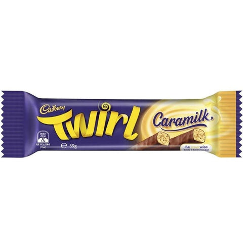 Chocolate Twirl caramilk 39G X 42 - nutsandsweets.com.au