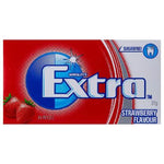 Pack of Wrigley’s Extra strawberry flavored sugar-free chewing gum.