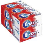 Box of Extra strawberry flavored chewing gum packs.